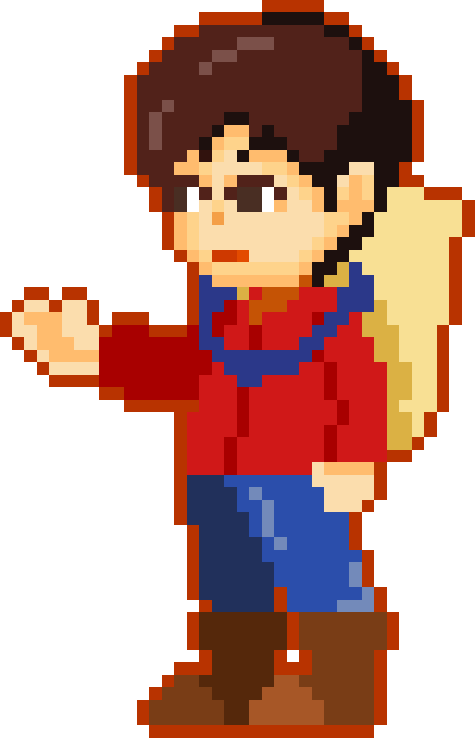 Pixel Farmer Character